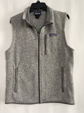 Patagonia Better Sweater Gray Heather Zip-Up Fleece Vest women’s medium